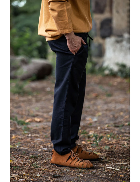 Sandales romaines basses en daim marron