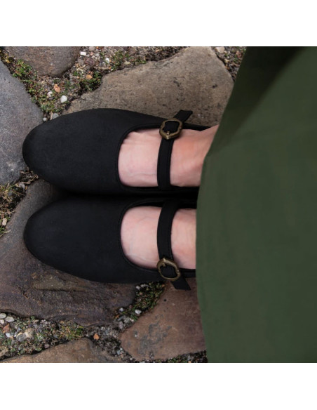 Chaussures médiévales noires pour...