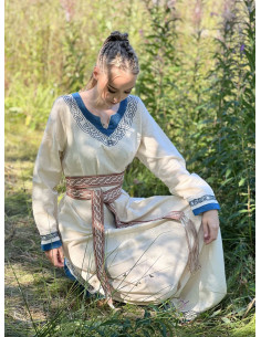 Ceinture viking modèle Elina, coton marron 2