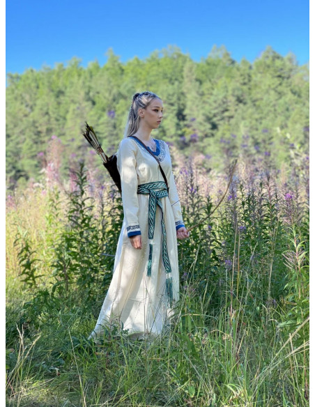 Ceinture viking modèle Elina, coton vert