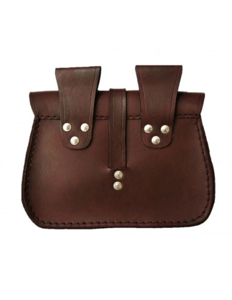 Sac en cuir noir avec motif étoile