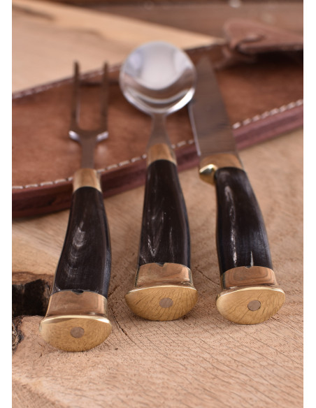 Ensemble de 3 couverts médiévaux avec...