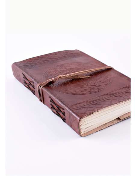 Journal celtique en cuir, marron...