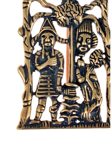 Broche en bronze Pilgrim's Sign Head...