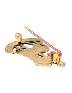 Broche bronze pèlerin Agnus Dei 2