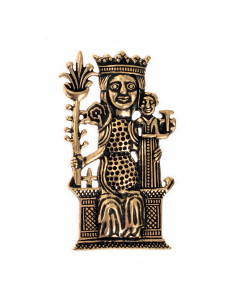 Broche bronze dame pèlerine de Tombelaine