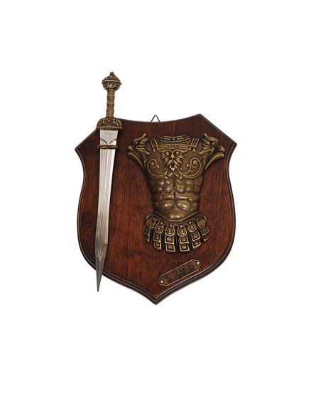 Panoplie d'armes avec glaive épée et...