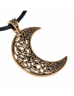 Pendentif demi-lune celtique, bronze