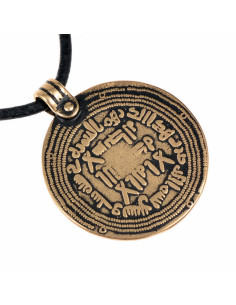 Pendentif pièce de monnaie Viking Dirham en bronze