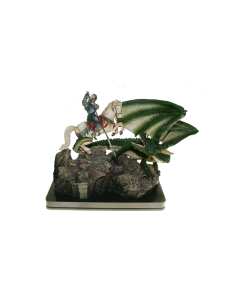 Figure Saint George et le Dragon (25x17x25 cm.)