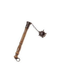 Masse médiévale 1 tête, couleur bois (46 cm.)