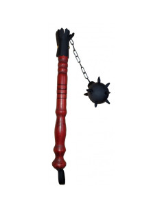 Masse médiévale 1 tête, couleur rouge (46 cm.)