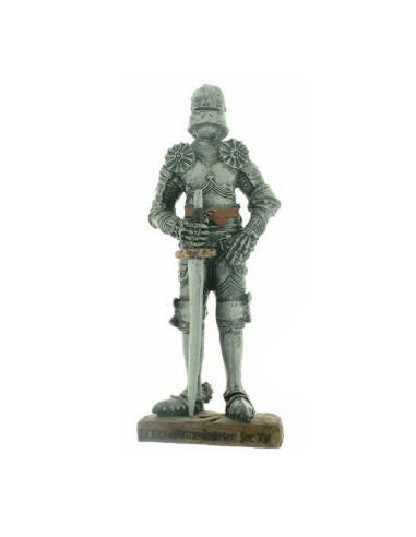 Chevalier médiéval miniature d'un officier allemand (12 cm.)