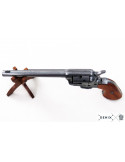 Revolver USA Peacemaker bleui, canon long, année 1873