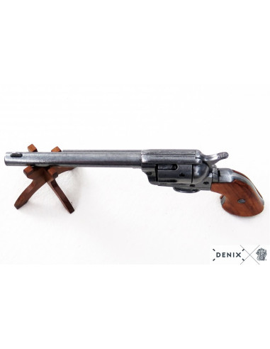 Revolver USA Peacemaker bleui, canon long, année 1873