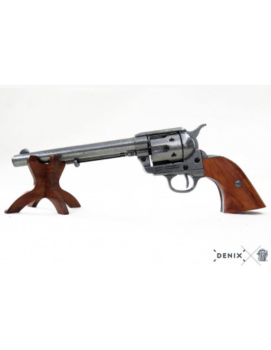 Revolver USA Peacemaker bleui, canon long, année 1873