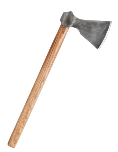 Hache viking en acier forgé à la main, type F