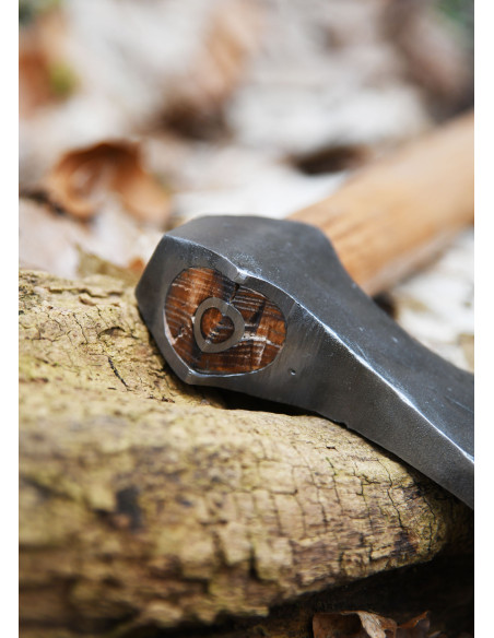 Hache viking en acier forgé à la...