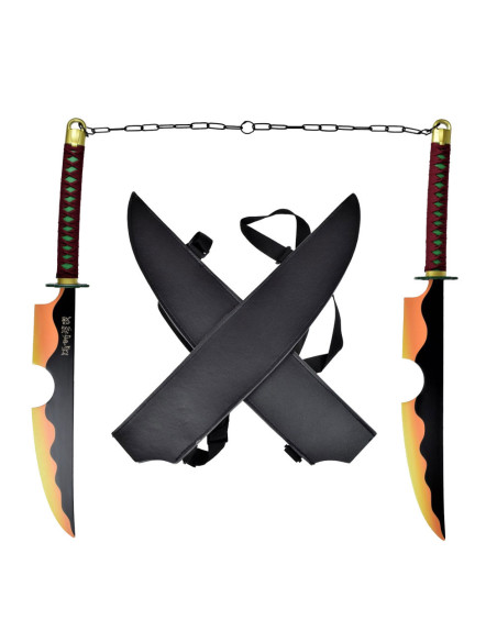 Épées jumelles Tengen Uzui de Kimetsu...