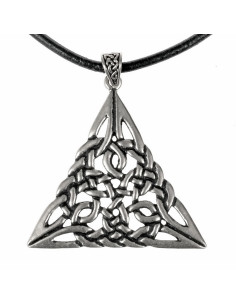 Pendentif amulette triangle noeud celtique