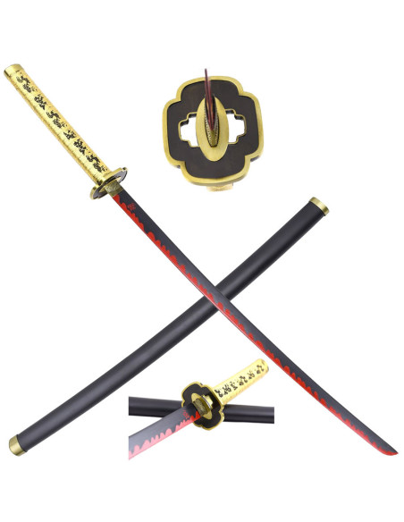 Katana décoratif Yoriichi Tsugikuni...