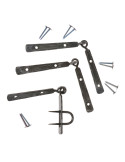 Jeu de charnières Viking avec boulon forgé
