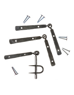Jeu de charnières Viking avec boulon forgé