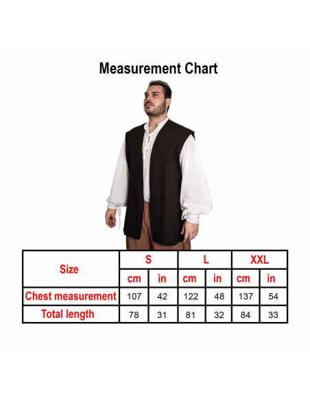 Gilet de pirate Sea Hunters - Noir