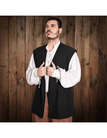 Gilet de pirate Sea Hunters - Noir