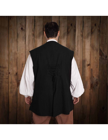 Gilet de pirate Sea Hunters - Noir