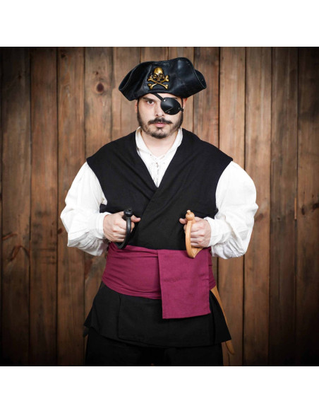 Gilet de pirate Sea Hunters - Noir