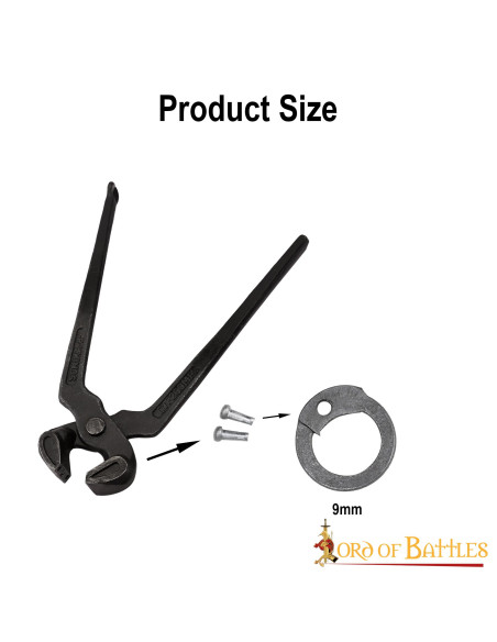 Pince à anneaux en cotte de mailles 9mm.