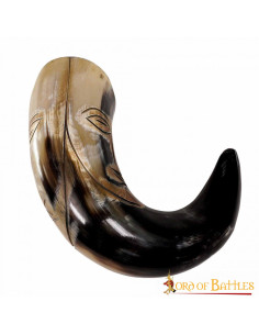 Corne de visage tribale médiévale à boire (500-600 ml.) 2