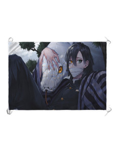 Bannière-Drapeau Obanai Iguro, Kimetsu No Yaiba (100 x 70...
