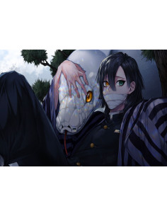 Bannière-Drapeau Obanai Iguro, Kimetsu No Yaiba (100 x 70... 2