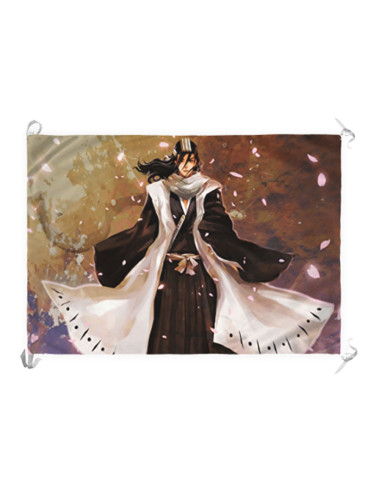 Bannière-Drapeau Senbonzakura Kuchiki Byakuya (100 x 70 cm.)
 Matériel-Satin