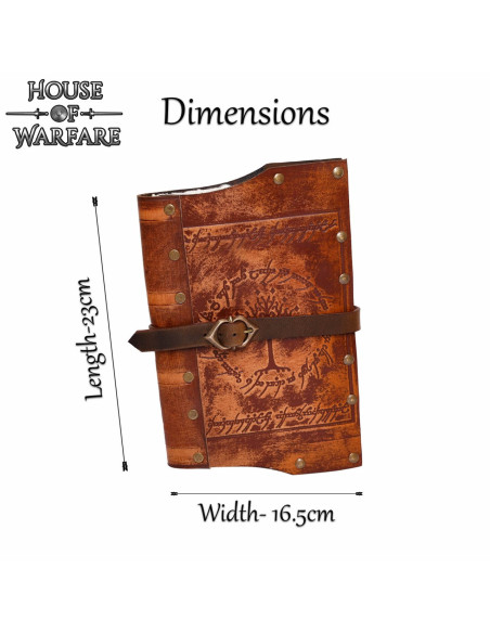 Journal de la Terre du Milieu en cuir...