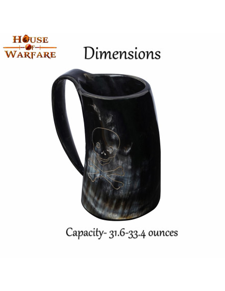 Chope à boire tête de mort pirate en...