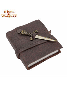 Petit journal médiéval avec mini-poignard (5x6,3 cm.)