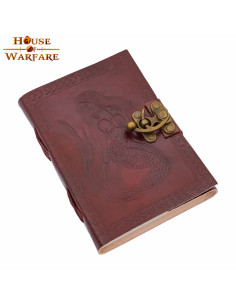 Journal de sirène en cuir fait à la main (17,7x12,7 cm.)