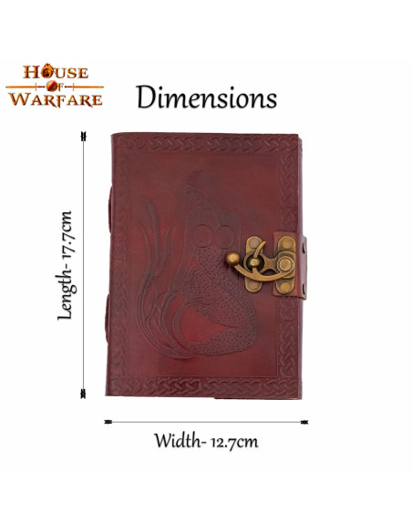 Journal de sirène en cuir fait à la...