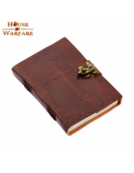 Journal croix celtique en cuir fait à...