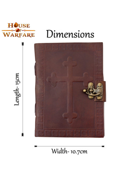 Journal croix celtique en cuir fait à...