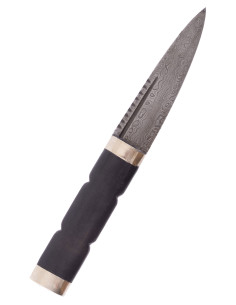 Couteau écossais lame damas Sgian Dubh (19,5 cm.) 2