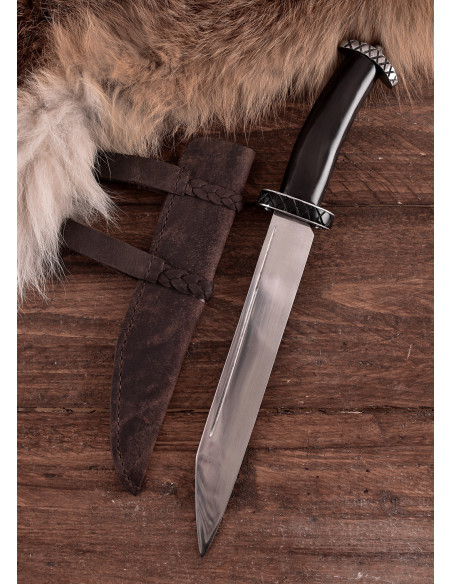 Couteau Seax court avec manche en...