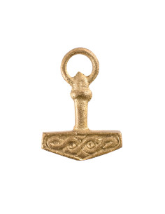 Pendentif viking Marteau de Thor, laiton (3 cm.)