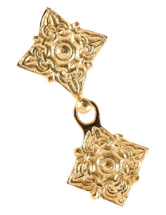 Broche Viking de 2 pièces en laiton (4,5 cm.)