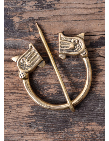 Broche viking type Fibule avec têtes...