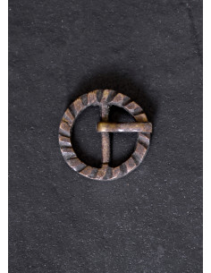 Boucle de ceinture d'époque médiévale, en laiton