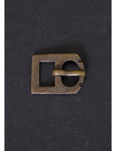 Boucle de ceinture d'époque médiévale numéro 11, en laiton